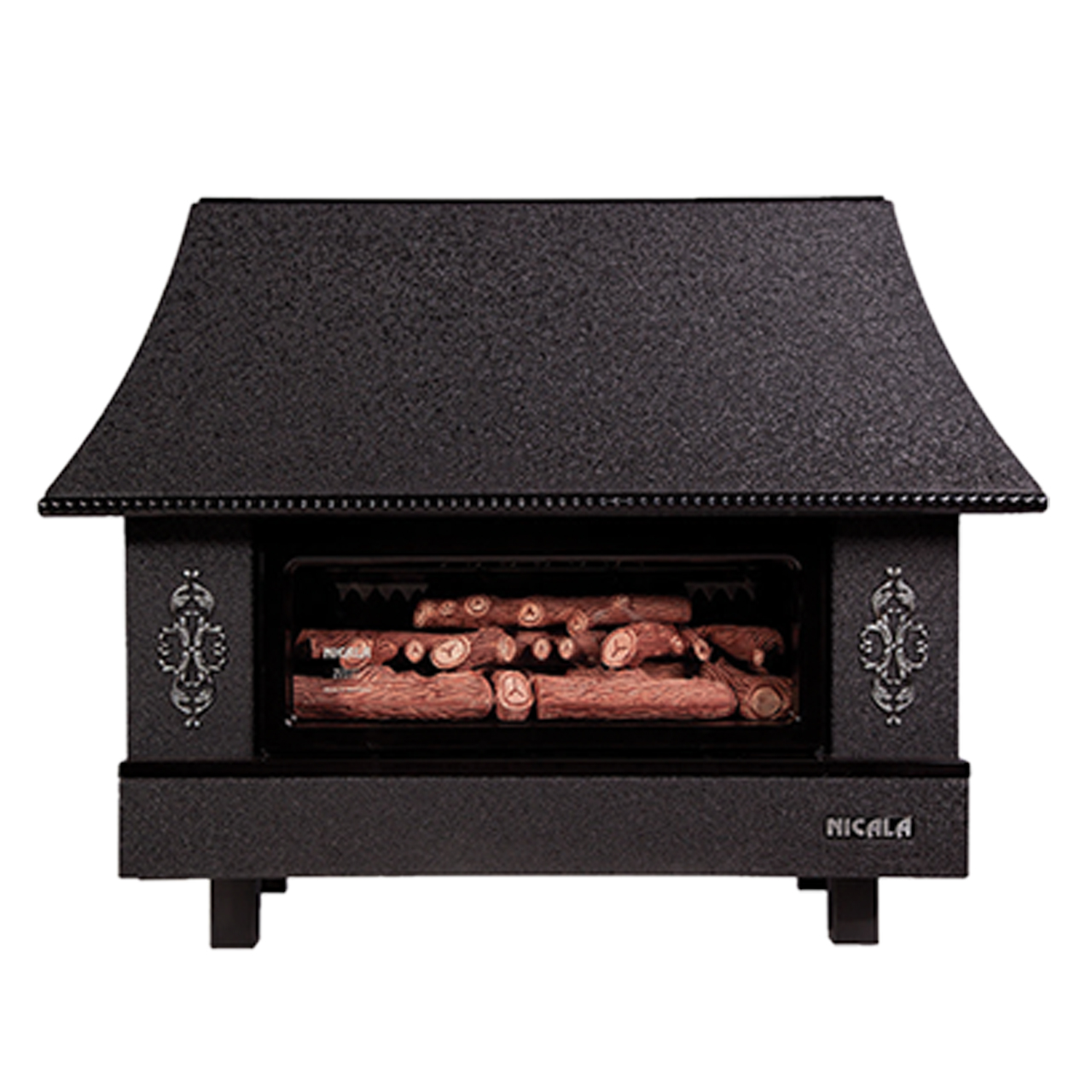 بخاری گازی شومینه ای نیک کالا مدل نفیس MC30 مشکی  گارانتی ۲۴ ماهه نیک کالا  